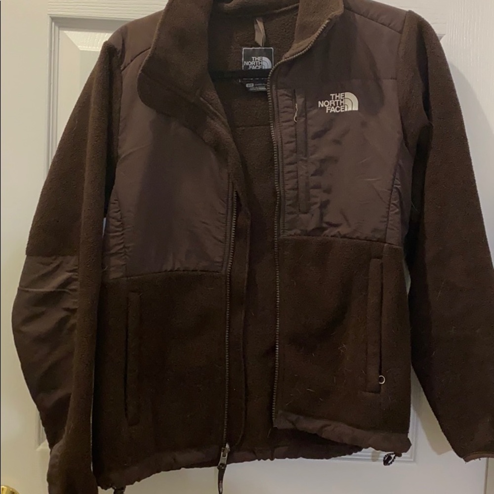 Brown north face jacket